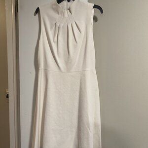 Adrianna Papell Ivory women size 12 textured sleeveless dress